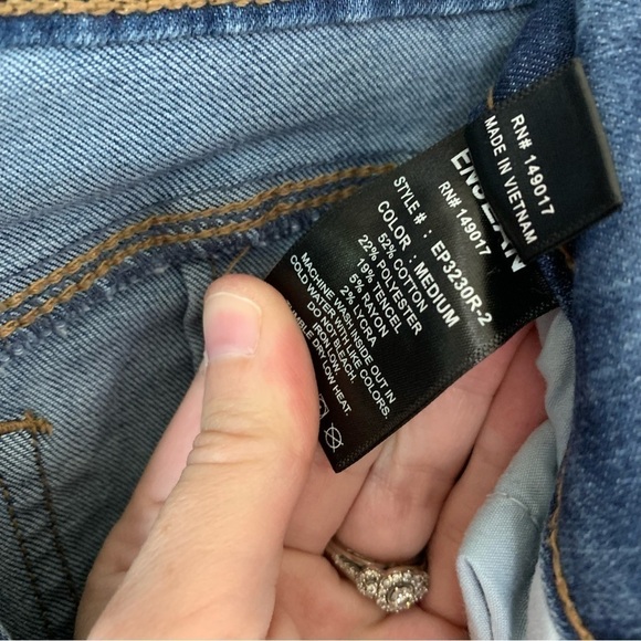 ENJEAN Dark Wash High Waist Skinny Jeans Size 5 Juniors - Picture 3 of 6